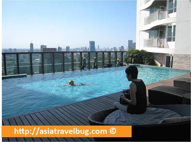 Inviting Pool at the Roof Deck of Urbana Langsuan Hotel