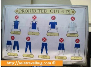 Prohibited Outfits in Grand Palace