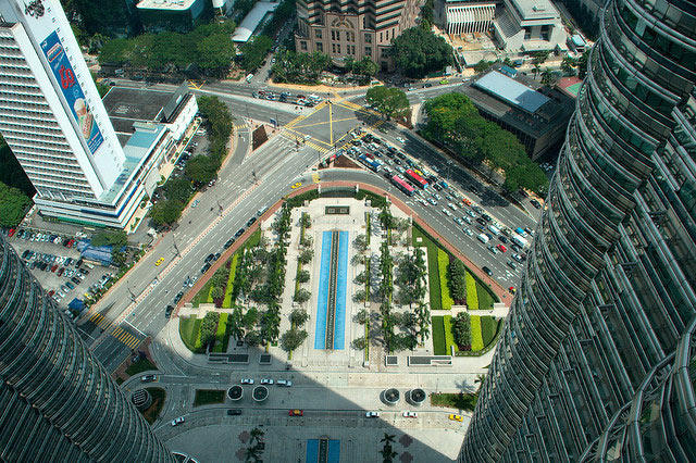 View from Petronas Twin Towers Skybridge