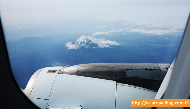 mount-fuji-plane | tokyo itinerary last day