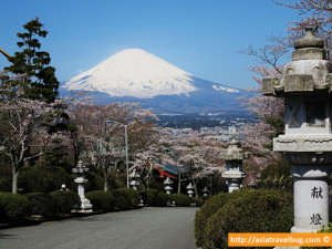 Great View of Mount Fuji from Heiwa Peace Park in Gotemba