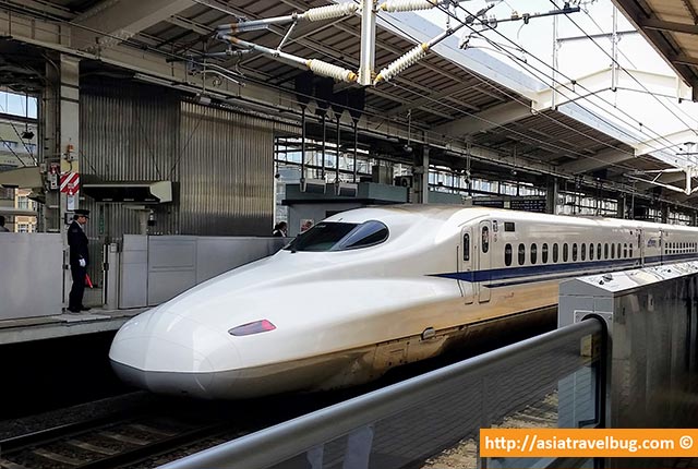 Shinkansen Bullet Train in Japan