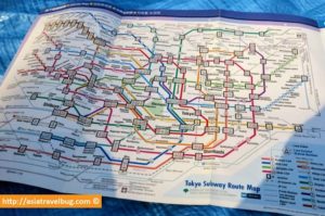 tokyo subway paper map